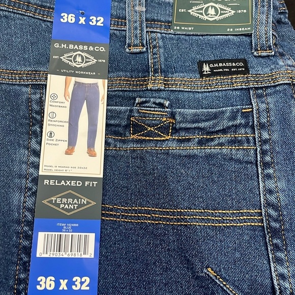 G H Bass  Terrain pant men Relaxed Fit Size 36x32 - Picture 4 of 4